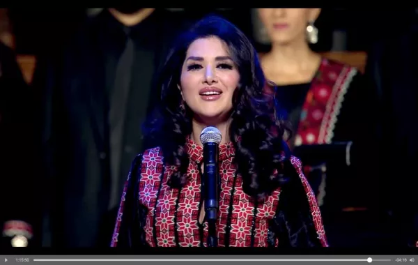 الفنانة زين عوض تغني في واشنطن بحضور ملك الأردن