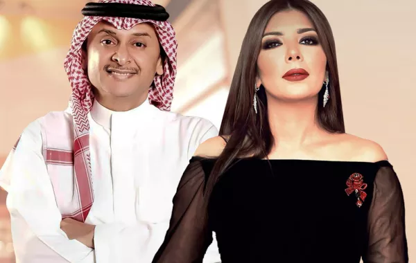 أصالة وعبد المجيد عبدالله يتبادلان التغريد في وصلة غزل "فنية"