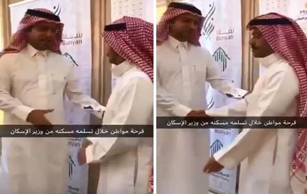 فيديو يوثق فرحة مواطن خلال تسلم منزله من وزير الإسكان