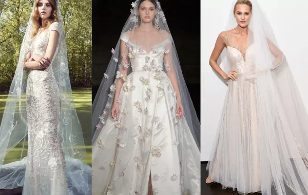 أجمل طرحات طويلة للعروس 2019