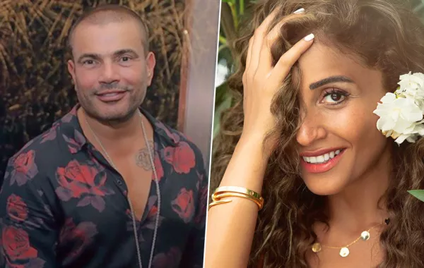 مفاجأة: دينا الشربيني لم تحضر حفل عمرو دياب بأبو ظبي، هل انفصلت عنه؟