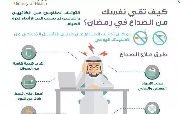 نصائح صحية للوقاية من أعراض الصداع خلال رمضان