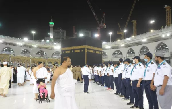 جمعية الكشافة تُسهم مع قوة أمن الحرم المكي في إدارة الحشود