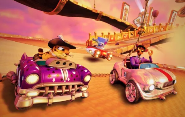 لعبة CRASH TEAM RACING  NITRO-FUELEلمغامرة من السرعة والتشويق