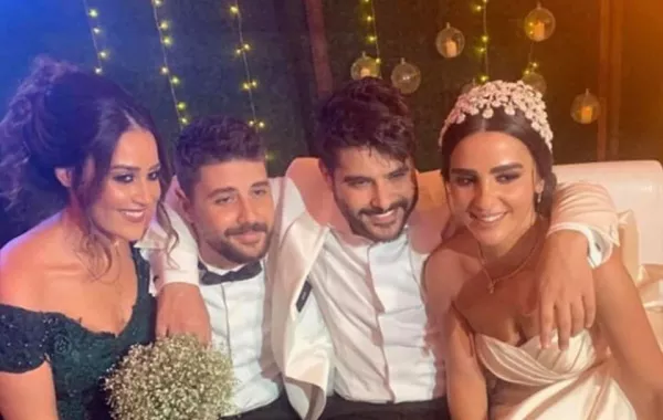 بالصور .. ناصيف زيتون يحتفل بزفاف شقيقه