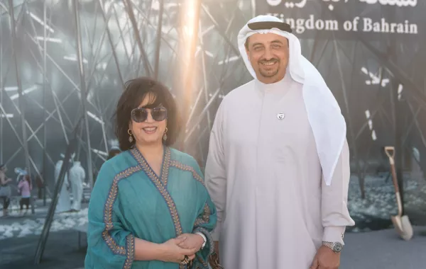 الشيخة مي تضع حجر أساس لجناح البحرين  في إكسبو دبي 2020