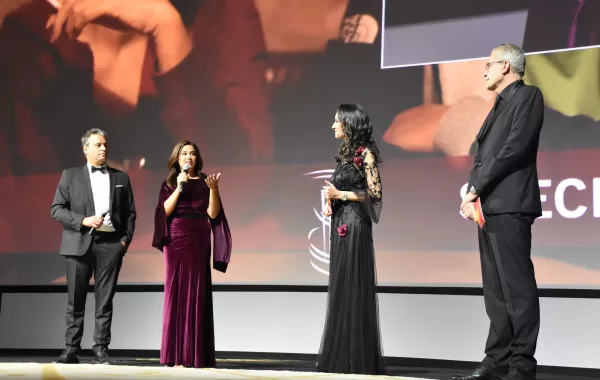 هند صبري نجمة فيلم "نورة تحلم " في مهرجان الفيلم الدولي بمراكش