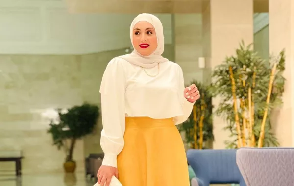 آلاء نوبل ببلوزة الشيفون - الصورة من حسابها على الانستغرام