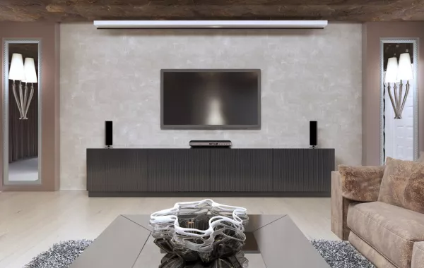 صور أحدث ديكورات تلفزيون جبس وخشب