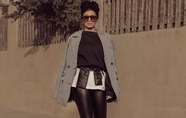 تنسيقات شتوية للمحجبات من سلمى متولي