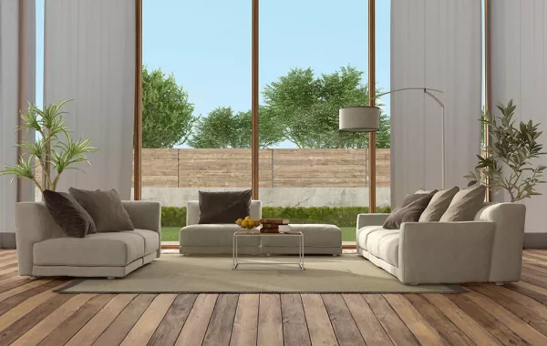 ديكور جدار زجاجي