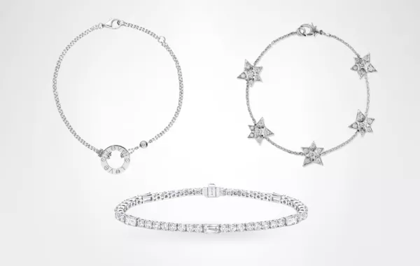 تصاميم أساور تنس ألماس راقية بتوقيع أهم الدور