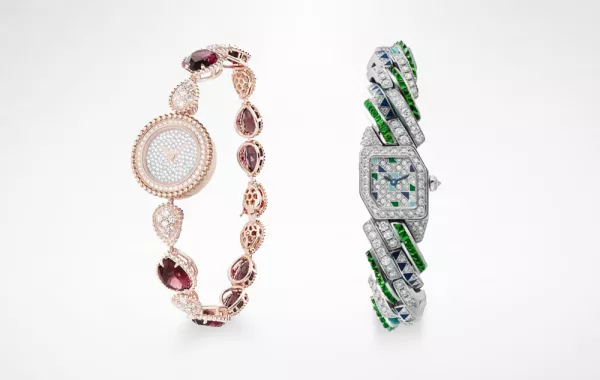 ساعات مُرصَّعة بالأحجار الملونة تليق بسحور رمضان 2021