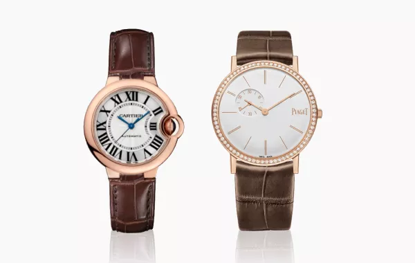 ساعات جلد عملية باللون البني لإطلالة أنيقة في الدوام