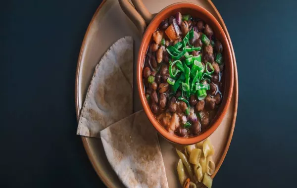 صورة لطبق فول 