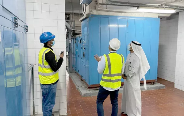 تنفيذ نظام تعقيم وتنقية الهواء المضاد للبكتيريا بالمسجد الحرام