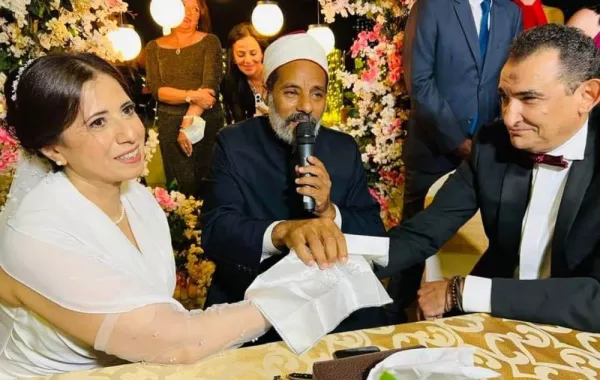 زفاف خالد بهجت وشهيرة سلام - الصورة من ستوري داليا البحيري على إنستغرام