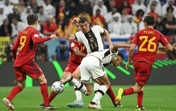 إسبانيا تتعادل مع ألمانيا في المواجهة الثانية بمونديال قطر 2022 - الصورة من حساب كأس العالم فيفا