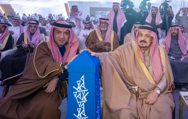 أمير الرياض يطلق مشروع ضاحية الفرسان - الصورة من حساب إمارة الرياض على تويتر