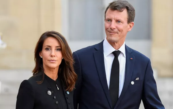 Prince Joachim and Princess Marie of Denmark in Paris on September 30, 2019. Bertrand GUAY / AFP