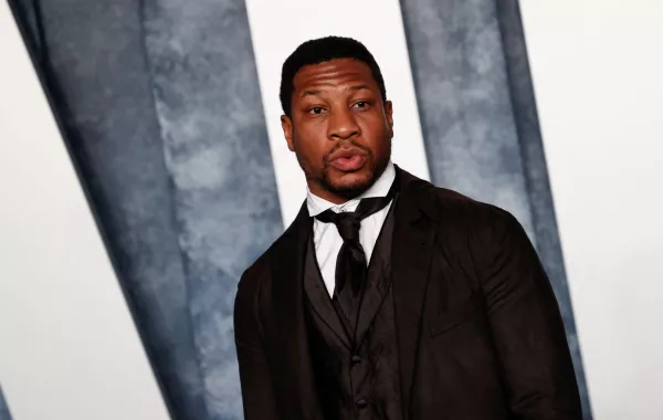 Jonathan Majors in Beverly Hills, California on March 12, 2023. Michael TRAN / AFP