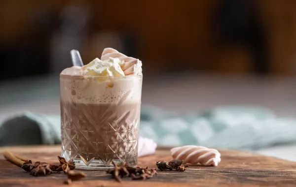 صورة لكوب من الكاكاو