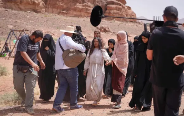 صورة من كواليس فيلم هجرة- الصورة من المكتب الإعلامي للفيلم