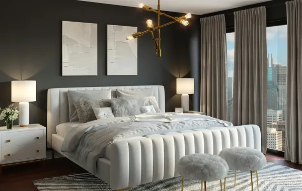 الإضاءة أساس في تصميم غرف النوم