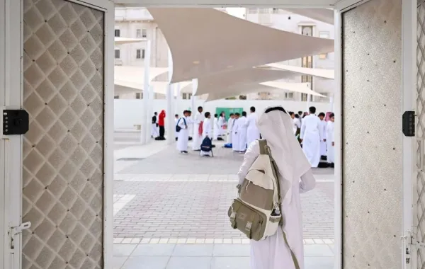 طلاب في إحدى المدارس السعودية