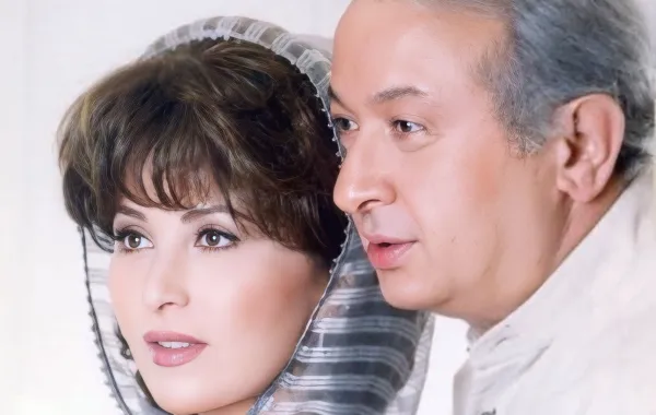 نور الشريف وزوجته بوسي- الصورة من المصدر