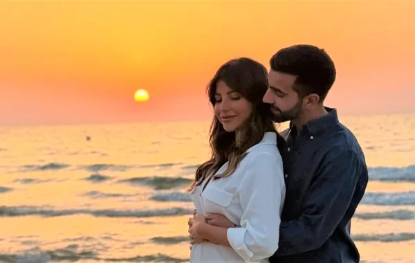 سارة مراد برفقة زوجها - الصورة من حسابها على الانستغرام