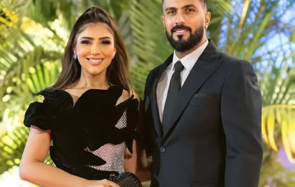 مي عمر وزوجها محمد سامي- الصورة من حسابها على إنستغرام