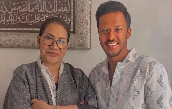 عبدالله الطراروة وسعاد عبدالله- الصورة من حسابه على الانستغرام