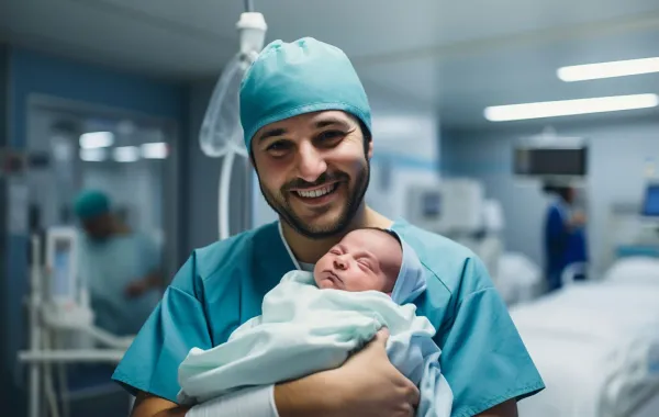 صورة لمولود بعد ولادة طبيعية