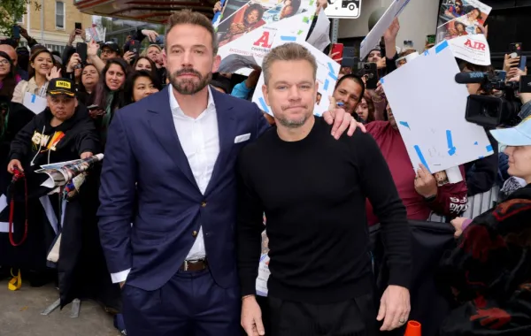 بن أفليك و مات ديمون Ben Affleck and Matt Damon Michael Loccisano/Getty Images for SXSW/AFP (Photo by Michael loccisano / GETTY IMAGES NORTH AMERICA / Getty Images via AFP)