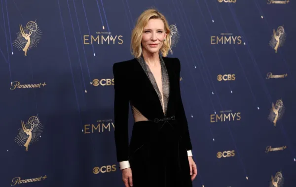 كيت بلانشيت Cate Blanchett، من حفل توزيع جوائز إيمي برايمتايم 2025. مصدر الصورة: Patrick T. Fallon / AFP