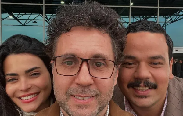 هشام ماجد وأسماء جلال ومصطفى غريب -الصورة من حساب هشام ماجد على إنستغرام