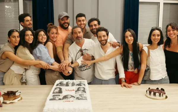 فريق عمل فيلم هيبتا - المناظرة الأخيرة - الصورة من حساب المخرج هادي الباجوري على انستغرام