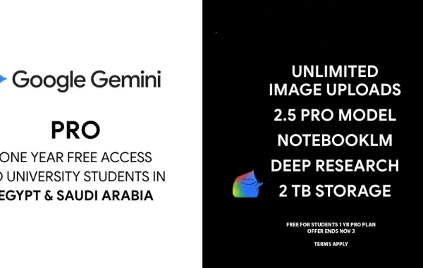  Gemini Pro مجاني لمدة عام كامل - الصورة من الموقع الرسمي لشركة جوجل