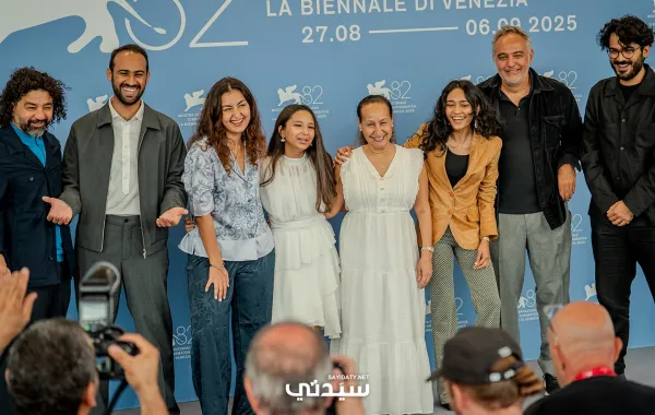 صناع وأبطال فيلم هجرة في مهرجان فينيسيا - صورة خاصة لسيدتي تصوير يوسف بوهوش