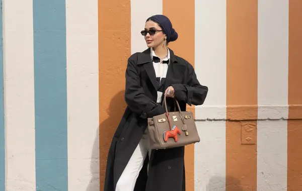 مدونة الموضة حنين الصيفي - الصورة من حسابها على إنستغرام مدونة الموضة حنين الصيفي - الصورة من حسابها على إنستغرام