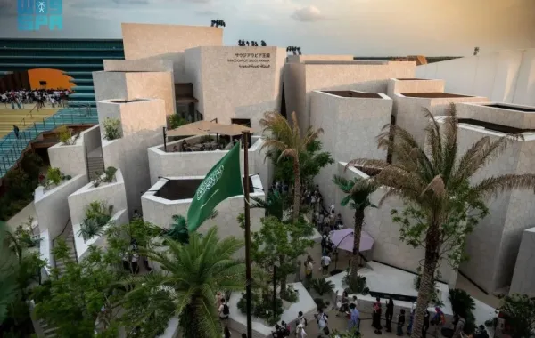 جناح السعودية في إكسبو أوساكا. الصورة من وكالة الأنباء السعودية "واس"