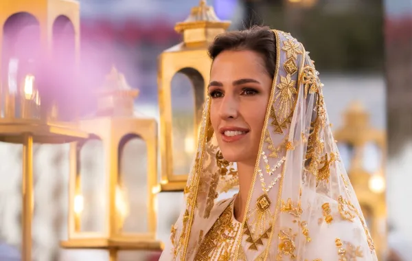 الأميرة رجوة الحسين Princess Rajwa (مصدر الصورة: مكتب الملكة رانيا العبدالله/AFP)