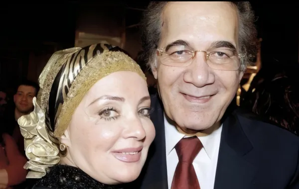 محمود ياسين وزوجته شهيرة- مصدر الصورة: رانيا محمود ياسين