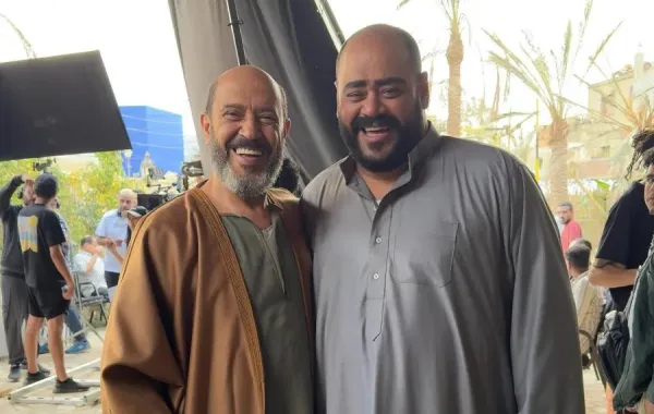 أشرف عبد الباقي ومحمد ممدوح من كواليس السادة الأفاضل- الصورة من حساب أشرف عبد الباقي على إنستغرام