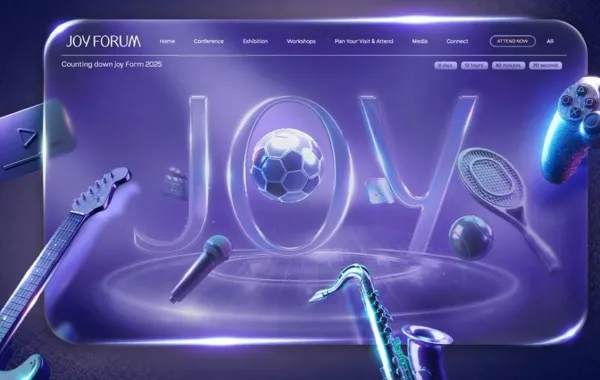 المعرض المصاحب لـ Joy Forum 2025. الصورة من الهيئة العامة للترفيه
