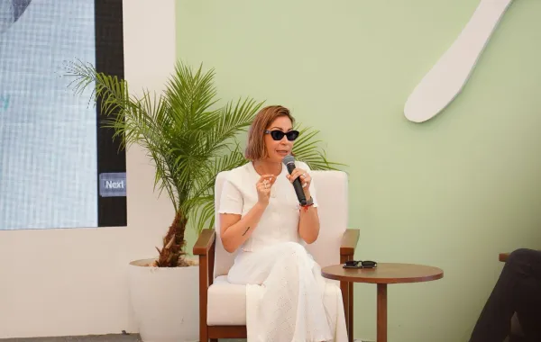 منة شلبي من مهرجان الجونة السينمائي 2025. الصورة من المركز الإعلامي للمهرجان