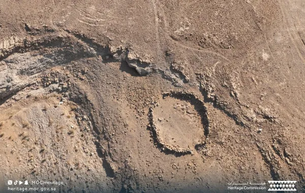 إحدى الاكتشافات في مبادرة اليمامة. الصورة من الحساب الرسمي لهيئة التراث على منصة x