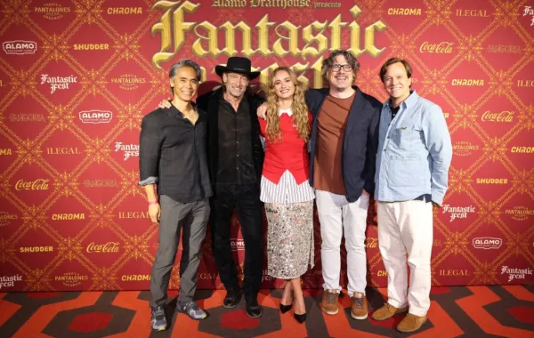 أبطال فيلم "Primate" في حفل World Premiere at Fantastic Fest 2025 - تكساس - مصدر الصورة Getty Images for Paramount Pictures/AFP (Photo by Rick Kern / GETTY IMAGES NORTH AMERICA / Getty Images via AFP