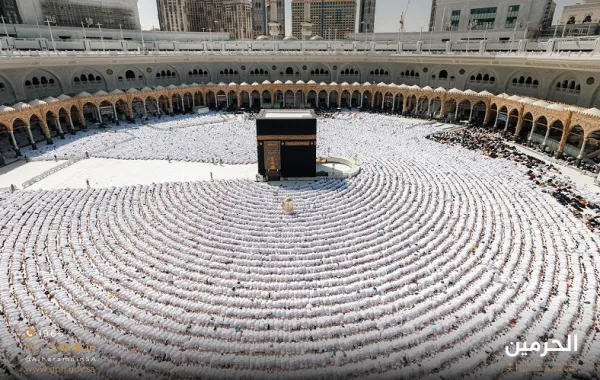 أكثر من 54 مليون قاصد للحرمين الشريفين  - الصورة من حساب الهيئة العامة للعناية بشؤون المسجد الحرام والمسجد النبوي على منصة إكس أكثر من 54 مليون قاصد للحرمين الشريفين  - الصورة من حساب الهيئة العامة للعناية بشؤون المسجد الحرام والمسجد النبوي على منصة إكس